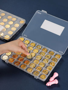 Transparent Divided Storage Box Wax Beads Stamp Fire Seal Accessories Box Candle Tools Mixed Color Fire Seal Wax Beads Organizer