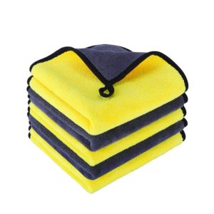 Khăn Lau Sợi Microfiber Siêu Thấm Hút Không Xơ Không Để Lại Vết Thân Thiện Với Môi Trường Dùng Cho Xe Hơi Nhà Bếp Văn Phòng Gia Đình.