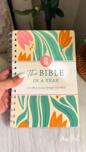 A One-Year Bible Reading Plan -A year-long study plan with a 52-week spiralbinding guide to help you