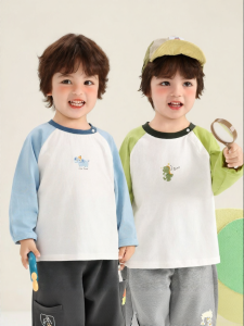 CUTEPANDAS | Áo Thun Tay Raglan Cho Trẻ Em