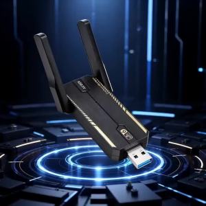 Kebidumei | Kebidumei AX1800 USB 3.0 WiFi 6 Adapter Dual Band 2.4G/5G Wireless Network Card MU-MIMO WPA3 for PC Laptop Driver Free Win10/11