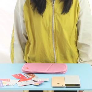 【Hania】Passport Bag Business Case Credit Card Holder Women Men Travel Passport Bag Card Package Wallet Id Card Holder Wallet Bag