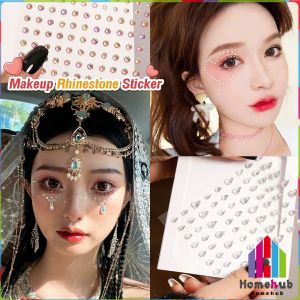 Homehub Eye Makeup Rhinestone Diamond Sticker Eyebrow Eye Forehead Face Decoration