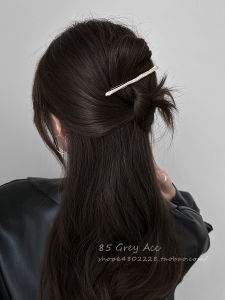 Normcore Liquid Metal Line Barrettes Womens Back Head Side Clip Ins Easiest for Match Personalized Minority Headdress