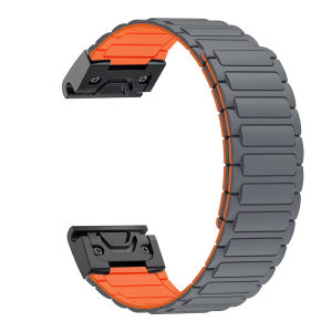 26mm Magnetic Silicone Band For Garmin Fenix E 8 51mm 7X Pro 6X Pro 5X Plus/Enduro 2/Epix Pro 51mm instinct 2 X Strap Bracelet