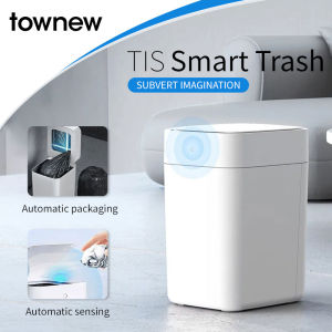 TOWNEW T1S smart sensor trash can T1S Second Generation sensor lid opening automatic packaging and bag changing household 15.5L NEW