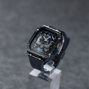 Case+strap Band for Apple Watch Ultra 2 49mm Modification Kit PC Case Sport Rubber Silicone Correa Iwatch Series Ultra Bracelet