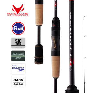 Cần Câu PURELURE NEW CEDAN - Đầu cần đặc chuyên Bass - Chất liệu sợi carbon 36T - Dùng được cho cả Casting và Spinning (Baitcasting) - Trọng lượng mồi: 2.5g-12g - Độ cứng Fast - Phù hợp câu Cá Hồi (Trout) và Cá Rô (Perch).