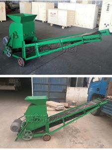 Portable Small Soil Powder Machine Organic Fertilizer Crusher Charcoal Soil Mobile Coal Grinding Machine Sheep Excrement