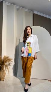 ONE SET KEMEJA BAHAN RAYON TWILL MIX LINEN ANGGEL / STELAN RAYON TWILL TERBARU / STELAN RAYON TWILL 7 8 / SET RAYON TWILL PREMIUM / ONE SET TERBARU 2022 KEKINIAN VIRAL DEWASA / ONE SET BAHAN RAYON TWILL TERBARU / STELAN BAJU WANITA TERBARU 2022 MODERN