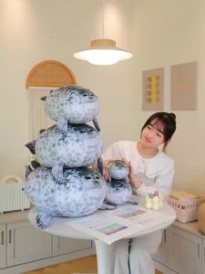 Bandai | 2026Hot Angry Blob Seal Pillow Chubby 3D Novelty Sea Lion Doll Plush Stuffed Toy Baby Sleeping Throw Pillow Gifts for Kids Girls