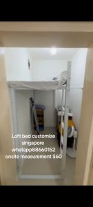 Loft bed/helper bed customize singapore for bomb shelter