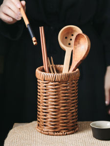 Zeteng Home New High Aesthetic Value Drainable Chopsticks Holder Restaurant Quality Storage Bucket for Dining Utensils