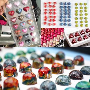 3D Chocolate Bar Mold Mothers Day for Chocolate Bonbons Candy Heart Polycarbonate Mould Baking Pastry Confectionery Tools
