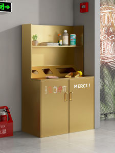 Large Commercial Hidden Vertical Internet Bar Recycling Cabinet KTV Hotel Industrial Style Iron Disposal Cabinet