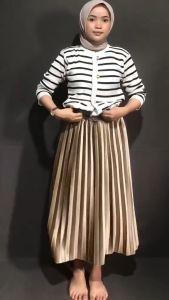 [PAKET HEMAT 100/3] ROK PLISKET BLUDRU PENDEK 7/8 RANDOM