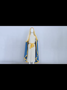 The Virgin Mary Nativity Cosplay Costume For Kids GirlWomen Halloween Cape Dress