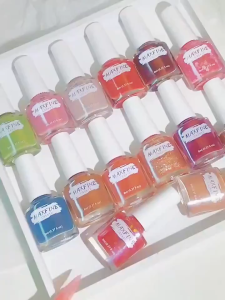 MAXFINE Nail Polish Water Base Nail Polish Peel Off Water Base Peel Off Able Pengilat Kuku Decoration