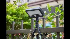 Solar Flood Light Outdoor Waterproof Clip Light wall lamp Motion Sensor USB Recharge
