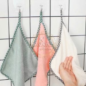 KAIN LAP MICROFIBER KAIN LAP DAPUR ANTI MINYAK Bahan Coral Fleece KAIN LAP PIRING SERBET MX1053