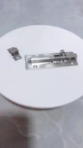 Nexlent 3\"/4\" Stainless Latch Lock Sliding Lock Door Locks Anti-Theft Security Lock Hardware