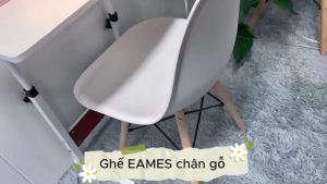 Ghế chân gỗ phong cách Bắc Âu đơn giản sang trọng tiện dụng đa năng có thể làm ghế bàn học ghế bàn ăn