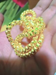 สร้อยสุพัตราแท้ นวัตกรรมใหม่ Hi gold สามห่วงตัดขอบ 2บาท 3บาท ยาว24นิ้ว สินค้าตรงปก 100% 3ห่วง