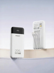PISEN | Aircraft-friendly 4-cable Portable 22.5W Fast Charging Power Bank 20000mAh
