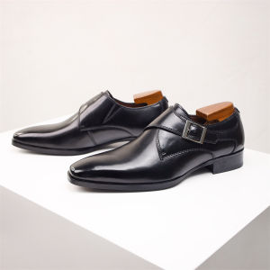 Large Size Dress Monk Shoes Genuine Leather