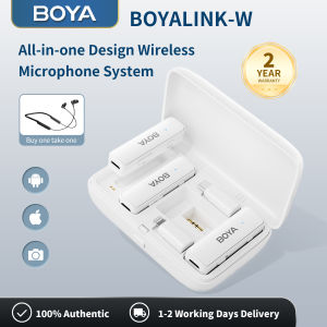BOYALINK Wireless Lavalier Microphone for iPhone 15 Android Phone USB C Tablet iPad Camera Laptop Noise Cancellation Mini Wireless Clip on Microphone for YouTube Vlog Video Recording (White) - Lazada