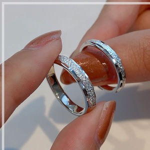 1Pair Galaxy Couple Rings Simple Fashion Adjustable Index Finger Ring for Men and Women Classic Wedding Rings Valentines Day Gift