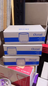 set6ใบ แก้ว (B07206) Lyra Juice แก้วน้ำ ใส ยี่ห้อ Ocean ดีไซน์สวย ขนาด 6oz 170 ml.