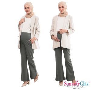 SummerGlitz Maternity Pants Stretchable Comfy Bell Bottom Bootcut | Seluar Mengandung Bootcut Muslimah
