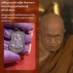เหรียญเสมา รุ่นทรัพย์เศรษฐี หลวงปู่ทิม วัดพระขาว สร้างปี 2540