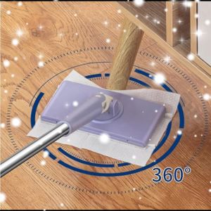 ไม้ถูพื้นอัตโนมัติ ไม่ต้องล้างมือ ทำความสะอาด ผ้าเช็ดซิลเวอร์แอนตี้แบคทีเรีย ขนาดเล็กห้องน้ำ ชุดอุปกรณ์ทำความสะอาดขายส่ง