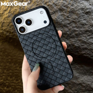 เคสแม่เหล็กแบบตาข่ายทอระบายอากาศสุดหรู สำหรับ Magsafe สำหรับ iPhone 17 Air 16 15 14 Plus 13 12 Pro Max 11 ฝาหลัง TPU นิ่ม