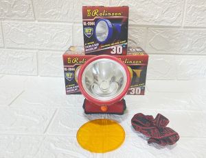 Senter kepala head lamp RL-2044 2 Mode Super Terang 30 WATT Rolinson Cahaya Putih Plus Lensa Kuning