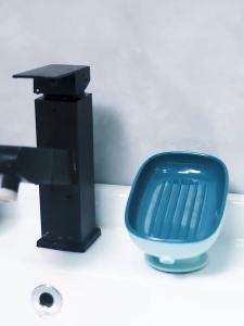 KS มีถ้วยดูดสบู่หรูหรา ออกแบบให้ระบายน้ำสำหรับห้องน้ำ