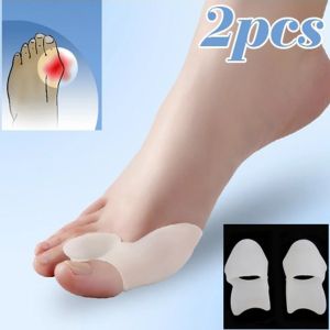 2PCS Gel silikon pembetulan ibu jari Bunion kaki kaki Hallux Valgus pelindung jari jari pelaras untuk perlindungan kaki kaki