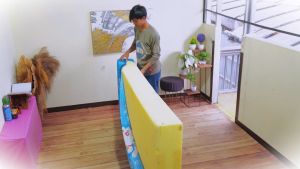 Sarung Busa Resleting 200x200x20cm & Kasur Busa untuk Tidur