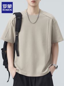 ROMON | Trendy Loose Fit Crew Neck Short Sleeve T-shirt