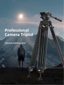 Soulmate | Aluminum Alloy Tripod Hydraulic Damping Mobile Phone Photography Stand Outdoor Portable Single Lens Reflex Camera Video Blogging