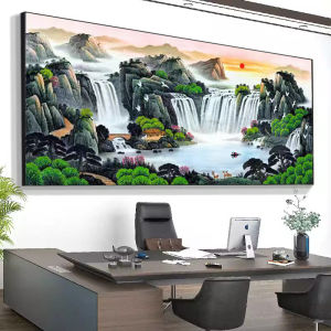 Modern Simplicity Diamond Painting Wealth Living Room Landscape Cross Stitch Full Diamond Chinese Style Treasure Basin