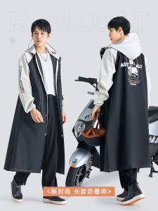 New Electric Bicycle Raincoat Long Full Body Adult Riding Rain Poncho Single Person Overall Rainproof for Men And Women