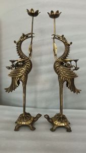 Đôi hạc thờ 45cm 50cm 60cm bằng đồng hạc đồng thờ cúng hàng kỹ