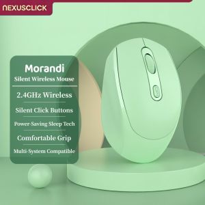 NexusClick Ergonomic Optical Gaming MouseBluetooth Silent Click Wireless Mice Adjustable DPI Battery Powered for Computer Work