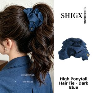 Denim Blue Half-Up Hair Clip