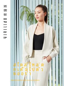 เสื้อสเวตเตอร์โยคะแขนยาวคอกลมสวมหัว ชุดออกกำลังกาย วิ่ง ปั่นจักรยาน ชุดกีฬา ชุดกีฬา ชุดโยคะ ชุดออกกำลังกาย ชุดวิ่ง ชุดปั่นจักรยาน ชุดกีฬา