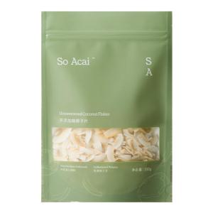 SO ACAI | Dried Non-Crispy Coconut Flakes Baking Snack Ingredient