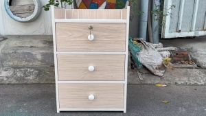 Tủ Kệ Đầu Giường Nhựa Đài Loan Cao 64cm Ngang 43cm Sâu 325cm Màu Xoan Đào 958